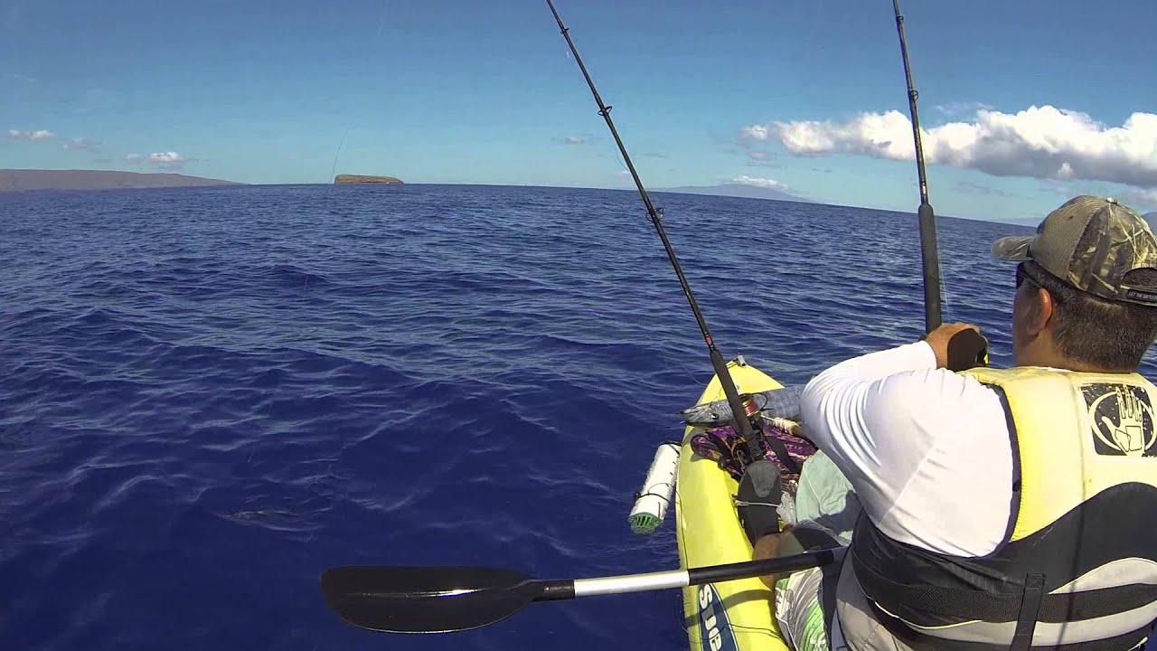 Kayak Fishing Maui First Ono (Wahoo) YouTube