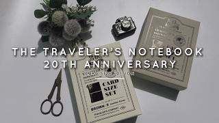 TRAVELER'S Notebook 20th Anniversary Card Size Set Unboxing