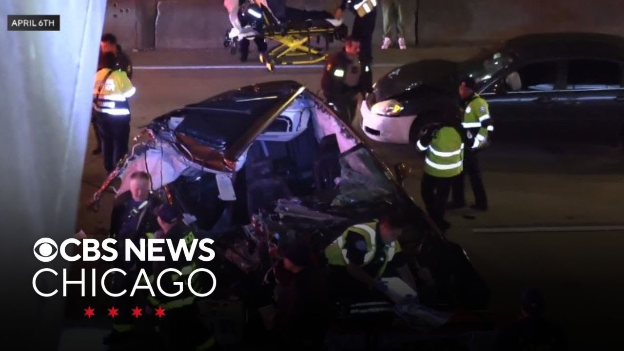 Woman charged with DUI in fatal Dan Ryan Expressway crash - YouTube
