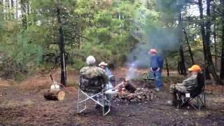 Sitting Around The Campfire At Elk Camp Timelapse