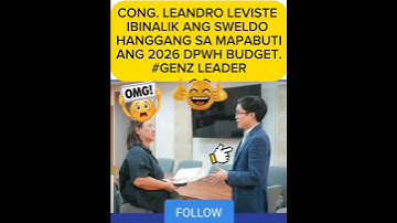 LEANDRO LEVISTE: SALARY RETURNED #dpwh #trending #genz #contractor #corruption #floodcontrol #shorts