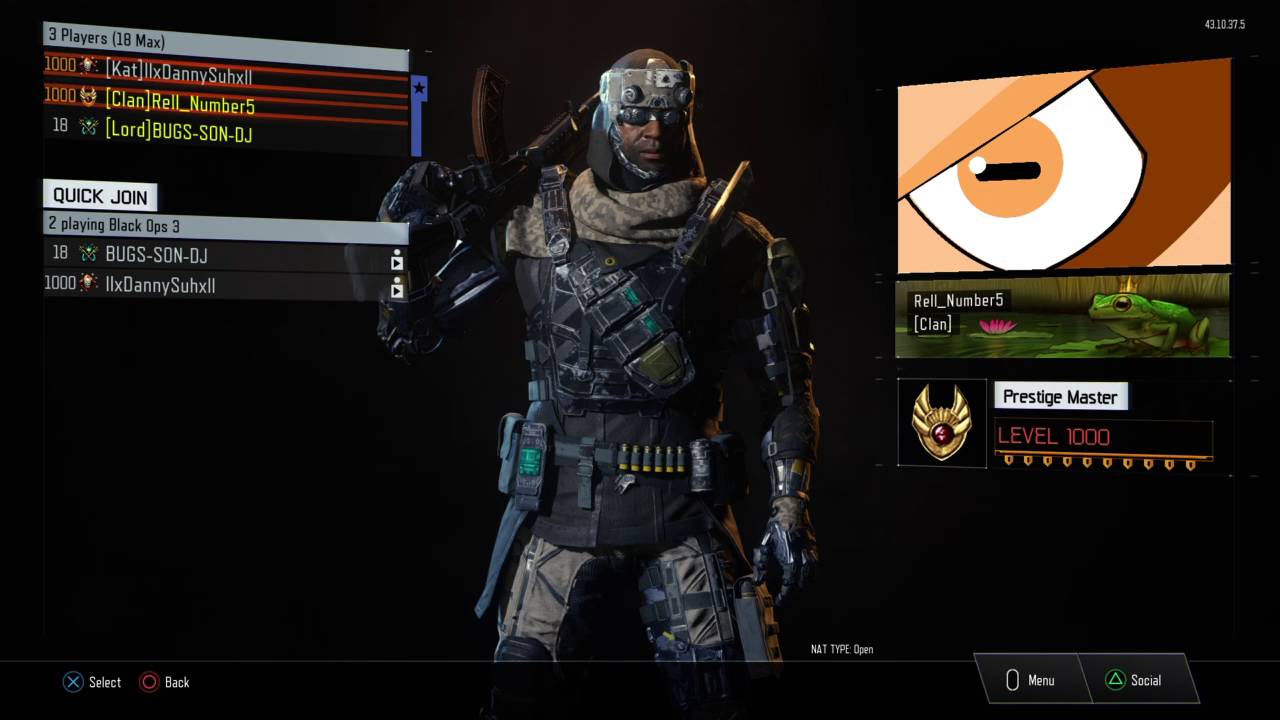 Black Ops 3: Level 1000 Resetting
