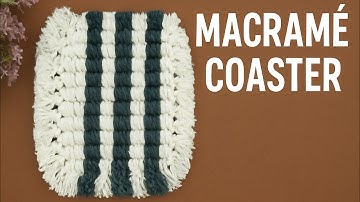 Boho Style Macrame Coaster | Simple DIY Gift Idea