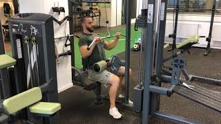 Lat Pulldown, Subscapularis, Pronated, Mid Grip