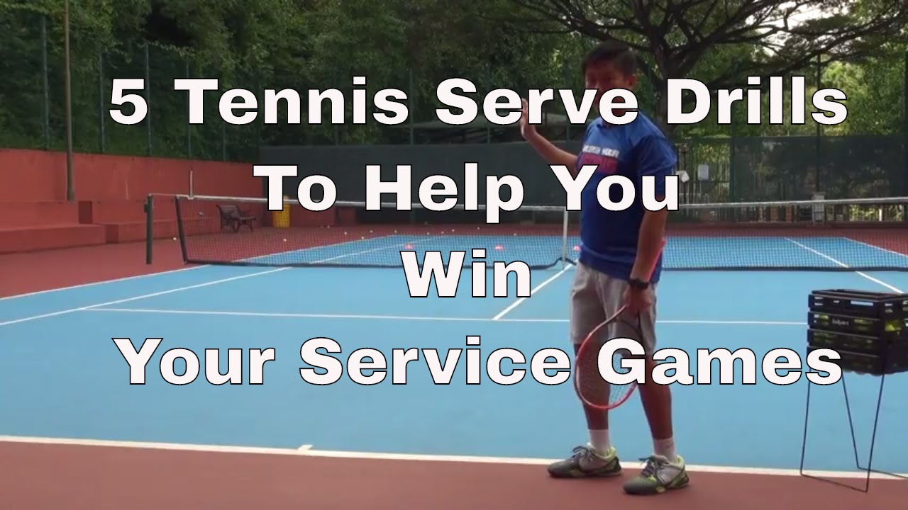 5 Tennis Serve Drills To Help You Win Your Service Games - YouTube