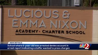 School where 6-year-old was arrested denies account in arrest report indicating staffer wanted to...