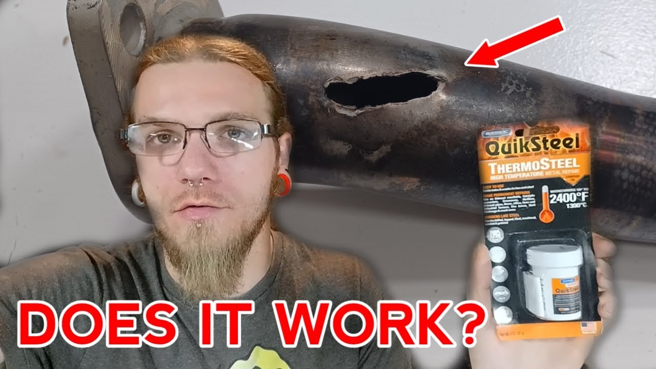 Exhaust leak fix QuickSteel product review YouTube