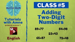 Mental Math - Class #5 | How to Add Two-Digit Numbers | Adding Two Digit Numbers (English) screenshot 5