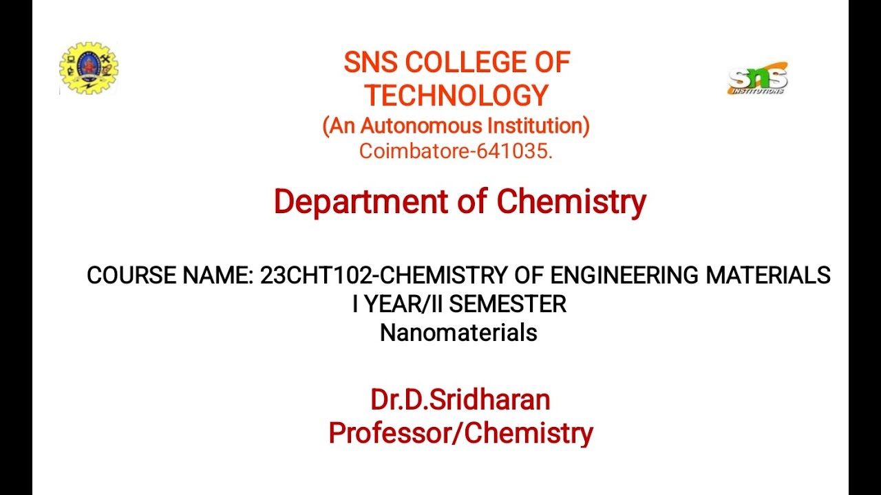 Introduction to Nanochemistry