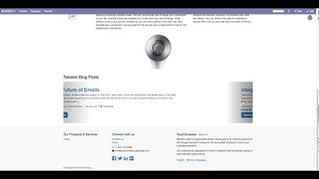 Odoo CMS - Related Blog Posts Building Block