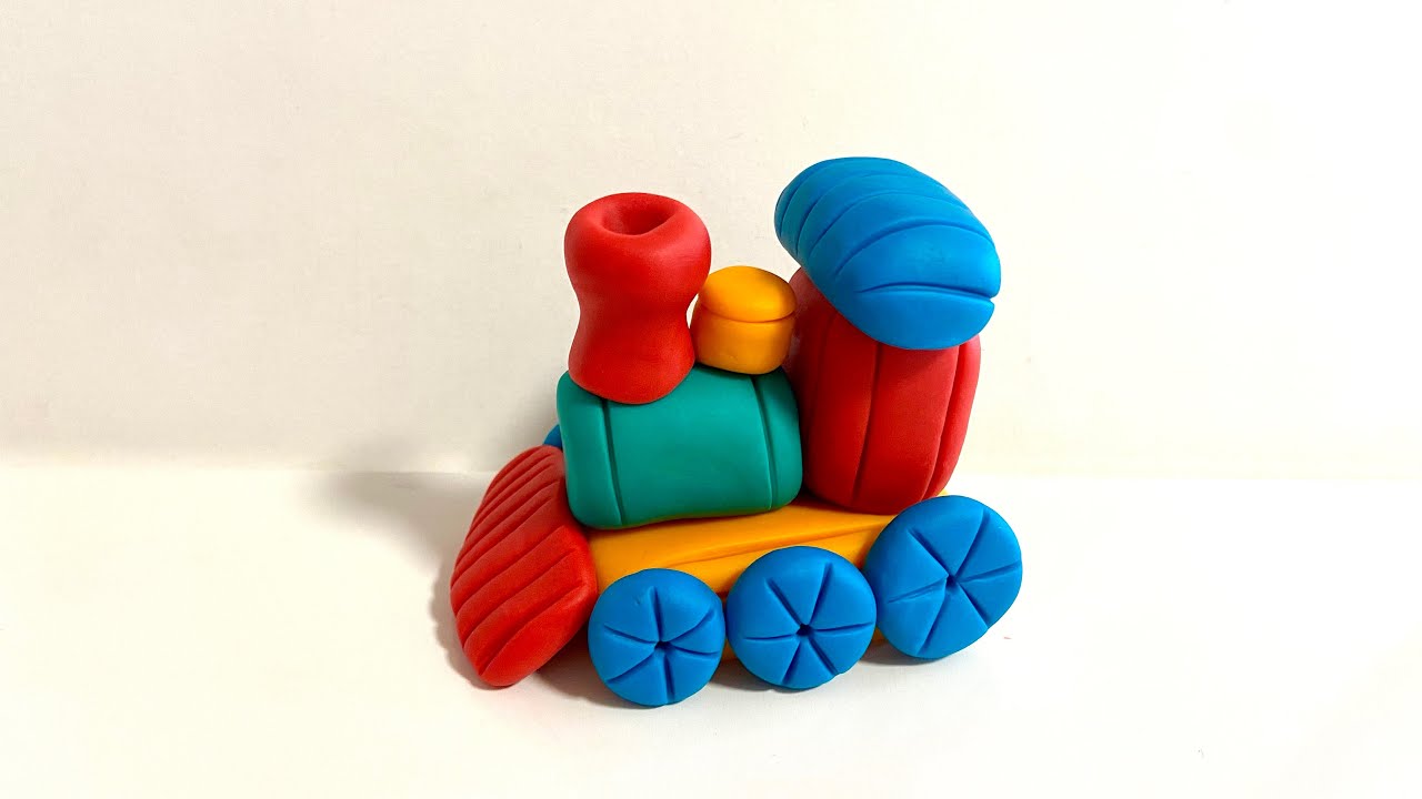 ️ Clay with me- how to make Train engine / Choo Choo/ model craft ...
