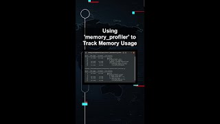 Using 'memory profiler' to Track Memory Usage #ai #artificialintelligence #machinelearning #aiagent
