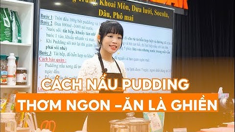 Hướng Dẫn Cách Làm Topping Trà Sữa Pudding Trứng l Vinbar