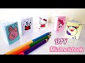 DIY Mini Notebook || Hello Kitty Notebook || Miniature craft || School supplies || Easy paper craft