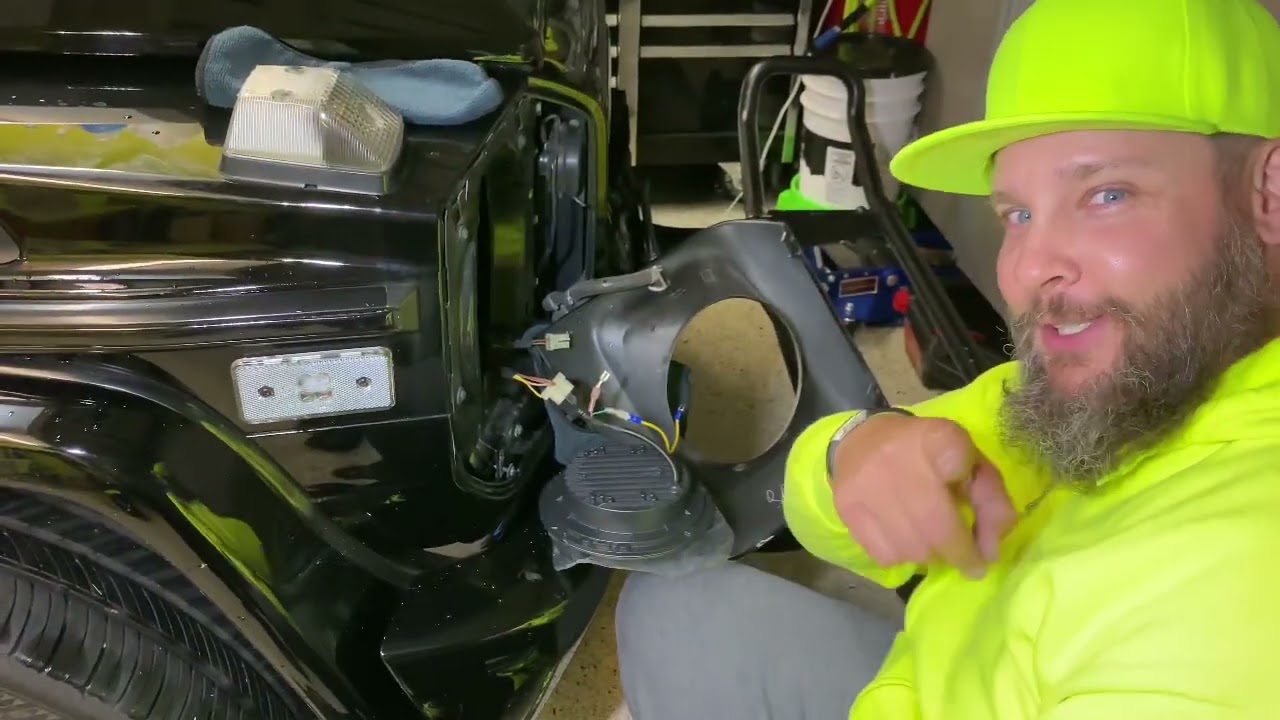 Переделка фар для Nissan G500 2003 года (обновленное описание деталей) (светодиодное кольцо)