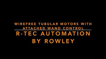 How To Assemble a Shade Motor with Attached Wand Control R-TEC Automation