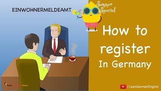 Registering in Germany | Anmeldung beim Einwohnermeldeamt | Deutsch im Alltag | Learn German | A1-A2