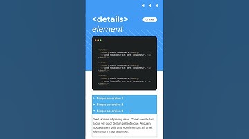 How to create native collapsible content without JS looks like accordion #html #htmltutorial #coding