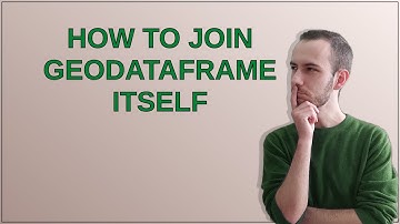 How to join geodataframe itself