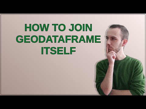 How to join geodataframe itself