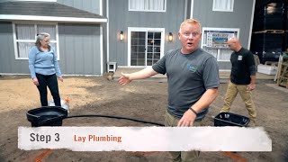 How to Build a Koi Pond: Step 3 - Lay Plumbing