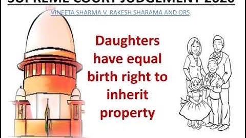 Daughters have equal birth right in ancestral property.