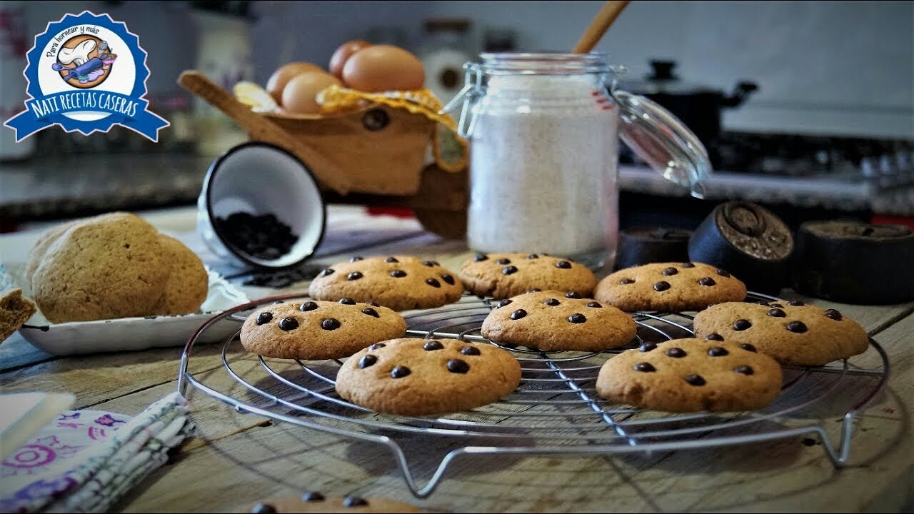 Galletas integrales con chispas de chocolate