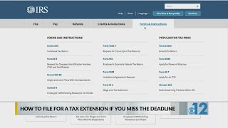 Here’s how to file for a tax extension