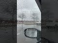 Hail on a window at midnight 🌨️ #shorts