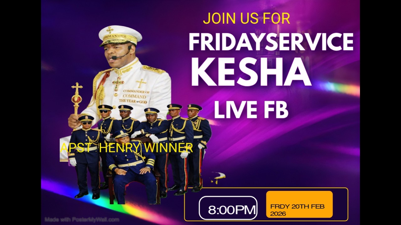 KINGS CATHEDRAL FELLOWSHIP:20/FEB/2026:FRIDAY KESHA SERVICE LIVE BROADCASTING