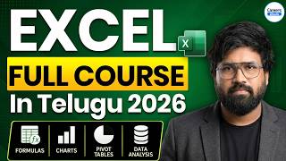 Excel Full Course 2026 | Beginner to Advanced | Data Analytics (తెలుగులో) by Mohan Sir