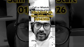 B.Tech 2nd &amp; 4th Sem Tuition #shorts#btechtuition#makaut