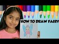 Draw a Fairy | How to Draw a Fairy Easy | Cute Fairy Drawing