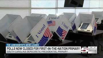 VIDEO: Polls close in SC Democratic Presidential Primary