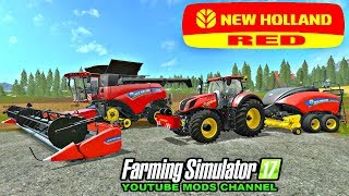 Farming Simulator 17 Mods Red Yellow New Holland Tools