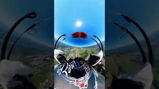 Hop’n’Pop, line twists on opening, GO Skydive - Insta360 one x 2