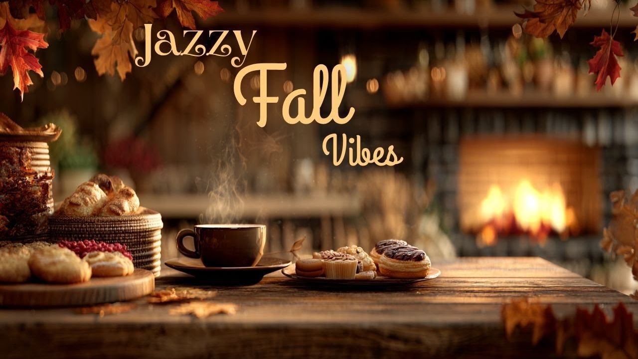Cozy Fall Fireplace π| Fireplace Crackle with Smooth Jazz Music - YouTube
