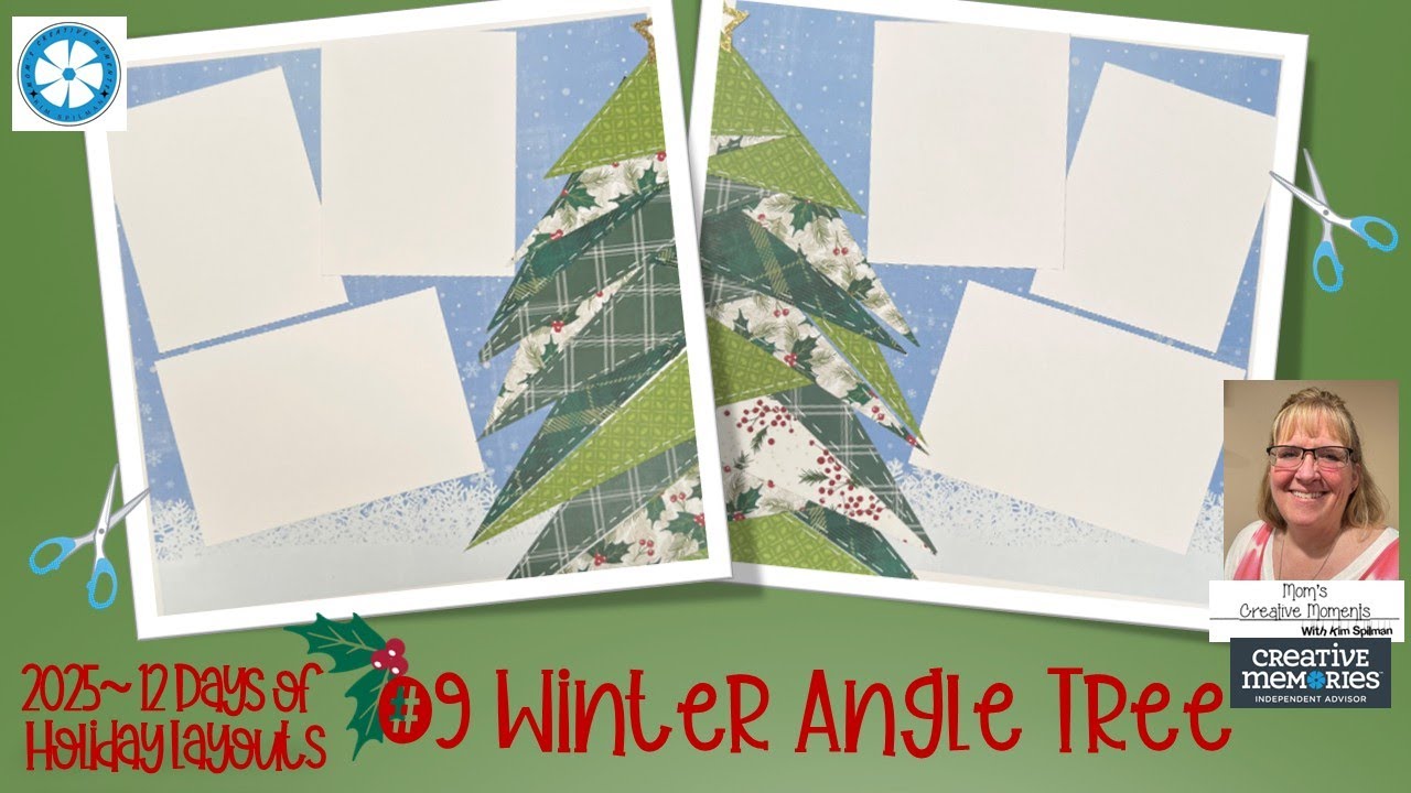 12 дней макетов 2025 #9 Зимнее угловое дерево