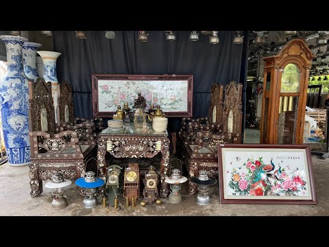 Video Đồng hồ tạ lê, bàn ghế, đèn manchon - đồ xưa cao cấp... - youtube