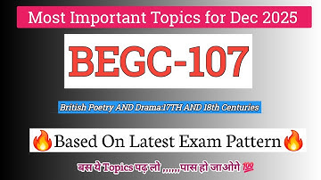 BEGC-107 Britse poëzie en drama: 17e en 18e eeuw | BEGC107 Belangrijke vragen | #begc107