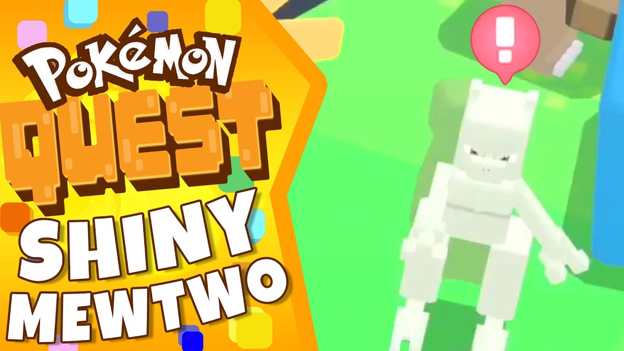 FIRST SHINY MEWTWO FOUND IN POKEMON QUEST! Shiny Mewtwo Reaction on Live  Stream Shiny Hunt 