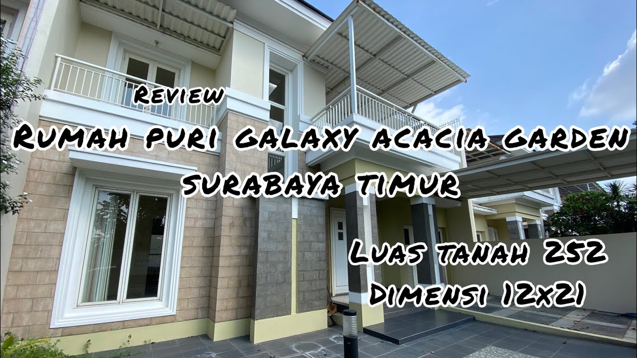 Rumah Puri Galaxy Minimalis, Perumahan Elite Surabaya Timur | Luas Tanah 252 (12x21) | Surabaya