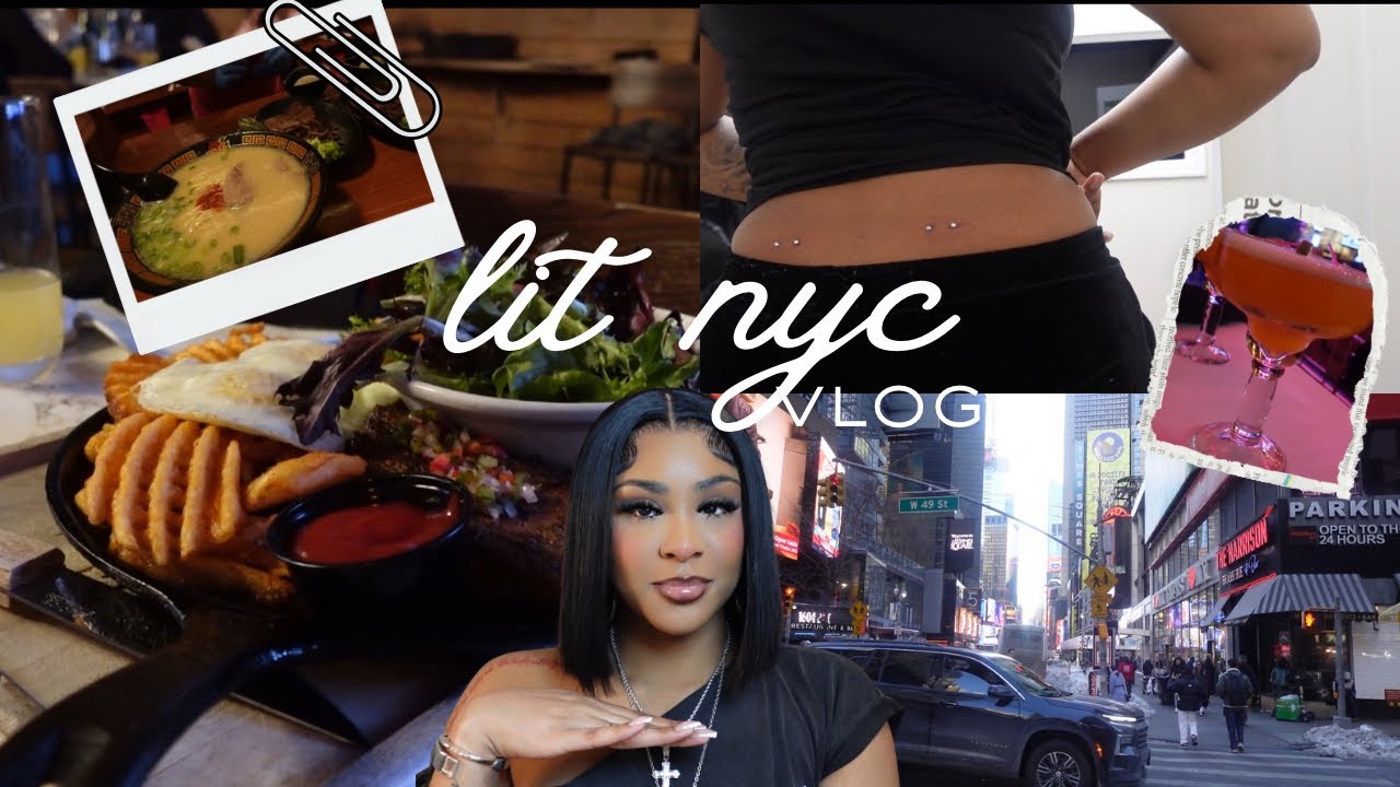 NYC WEEKEND VLOG 🗽✨| Back Dermal Piercing, Brunch & Club Nights