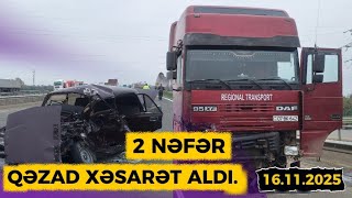 Lənkəranda Qəzada 2 Nəfər Xəsarət Alib