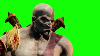 Kratos Calling For Zeus - Green Screen