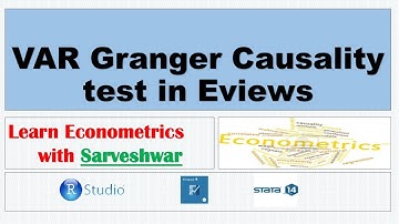 VAR Granger Causality test in Eviews