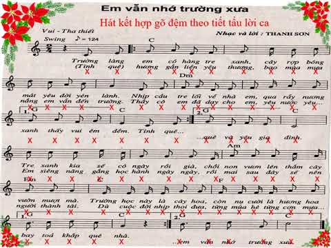 KHỒI 5 TUẦN 27 . ÂM NHẠC Ôn tập bài hát Em vẫn nhớ trường xưa - TĐN số 8