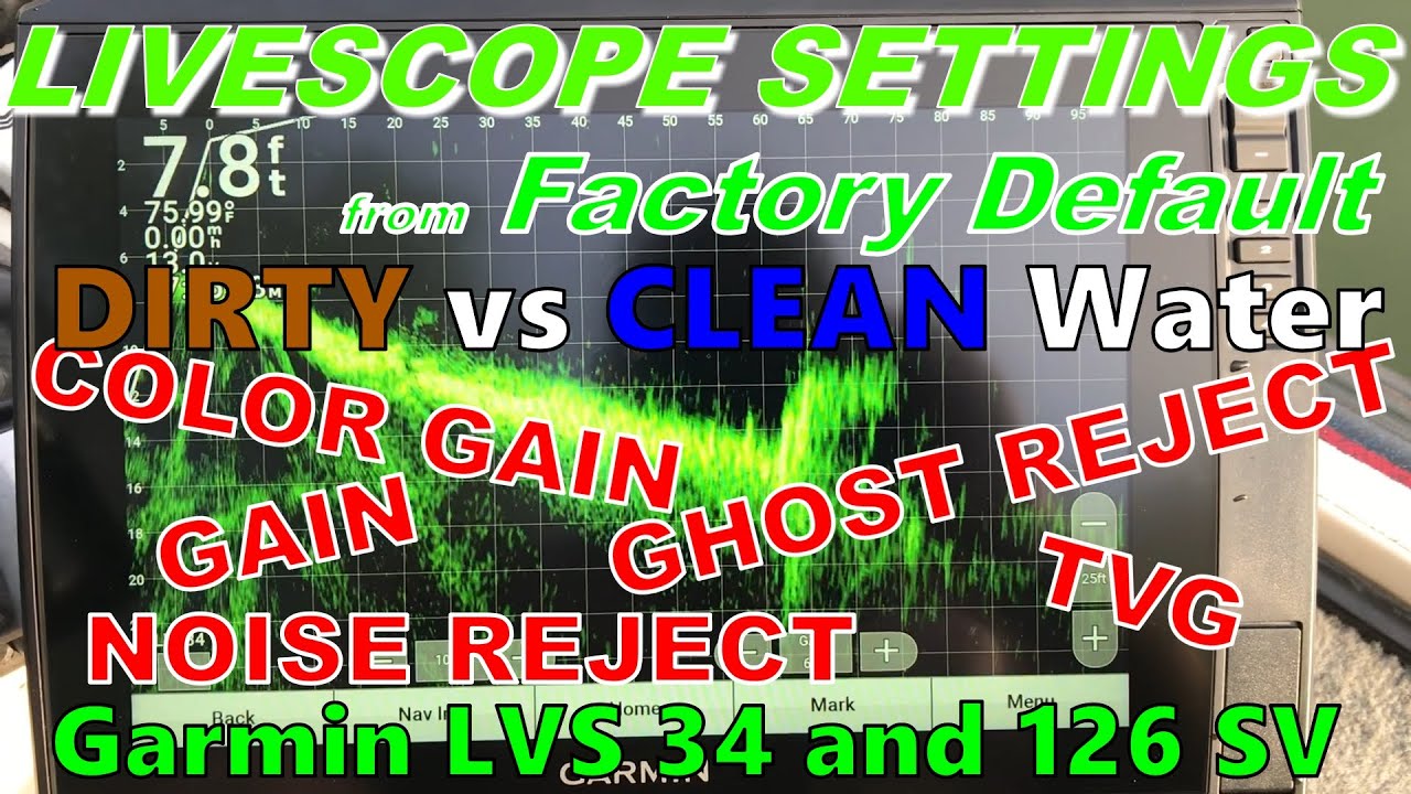Garmin LIVESCOPE Setup From Factory Default Settings YouTube