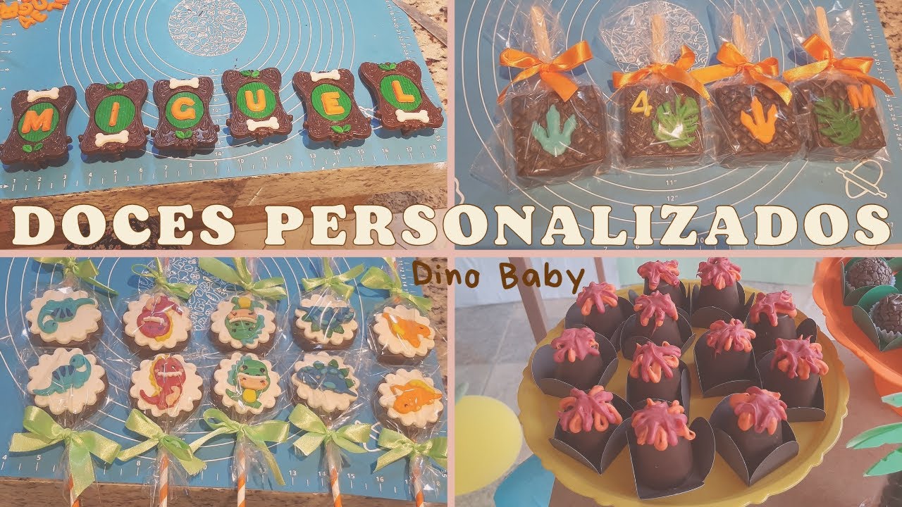 Personalização dos doces dinossauro - Parte II