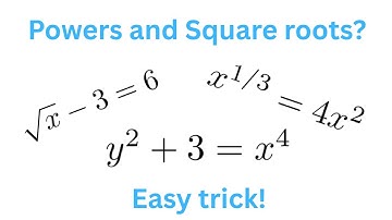 Solving Square Root Functions Step-by-Step | Powers and Radicals Explained
